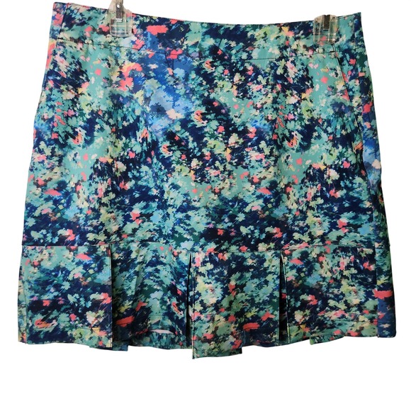 Lady Hagen Pants - Lady Hagen Womens Golf Skort Blue Floral Pleated Athletic Skirt Size 6 WGH17412